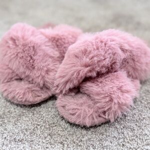 Fluffy Pink Slippers
